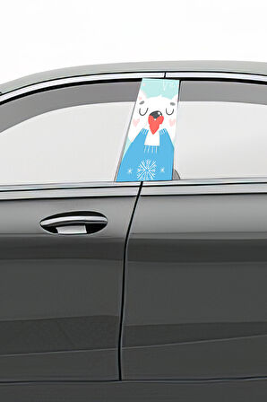 Araç Kapı Direk Kaplama Folyosu Desenli (Sağ Sol Takım) (2 Adet) - 22x50 Cm