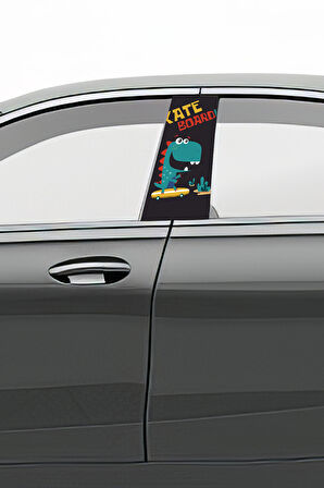 Araç Kapı Direk Kaplama Folyosu Desenli (Sağ Sol Takım) (2 Adet) - 22x50 cm