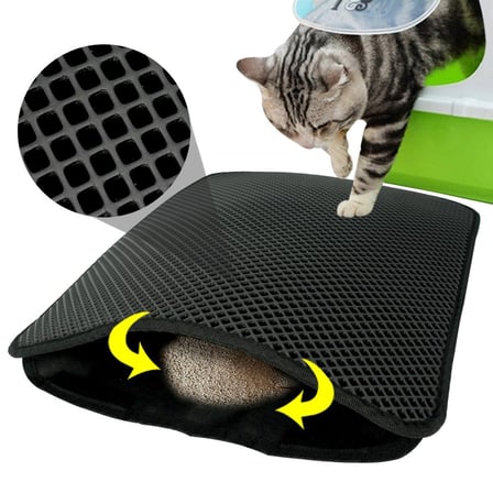 Plentiful® Kedi Tuvalet Önü Kum Toplayıcı Temizleyici Elekli Paspas