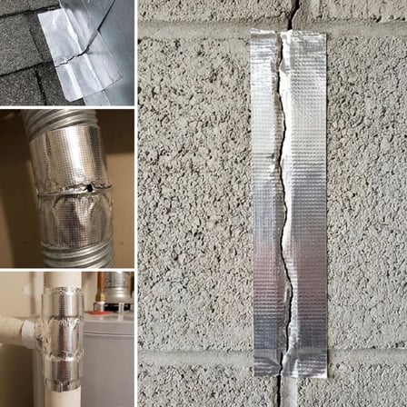 Plentiful Yüksek Sıcaklık Dayanan Su Geçirmez Çatı Boru Duvar Çatlak Yapışkan Çamur Bant Folyo 5 mt x 10 cm