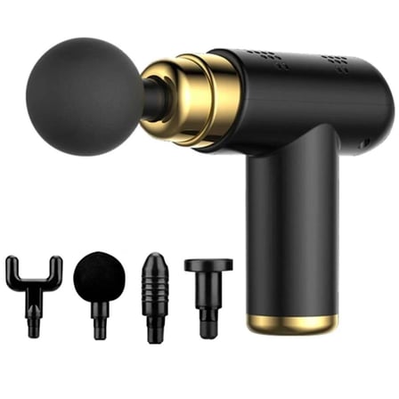 Plentiful® 4 Başlıklı USB Şarj Olabilen Masaj Tabancası