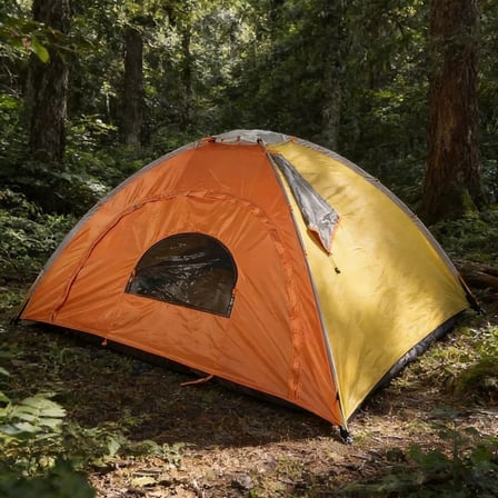 Plentiful® 4 Kişilik Yarı Otomatik Kamp Çadırı – Suya Dayanıklı, Hızlı Kurulumlu Outdoor Aile Çadırı, Doğa, Kamp ve Piknik 200x200x135 cm