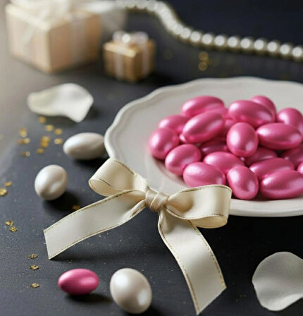 Pembe Çikolatalı Badem Şekeri ( 50 GR )