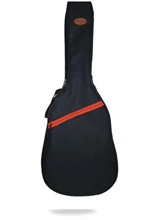 Su Geçirmez 10 Mm Pedli Soft Case Klasik Gitar Kılıfı - Siyah - Ahşap Pena Kolye Hediye