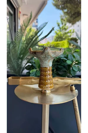 Mr Eds E24 Big Boss Eco - Titanyum Gold  & Mr Eds L27 Taycan Nargile Lülesi