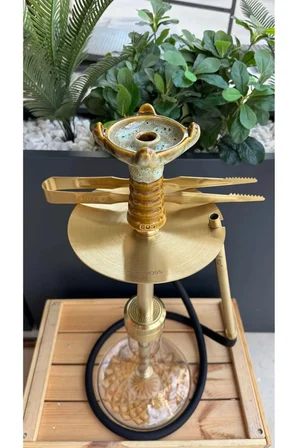 Mr Eds E24 Big Boss Eco - Titanyum Gold  & Mr Eds L27 Taycan Nargile Lülesi
