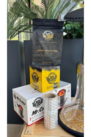Mr Eds E24 Big Boss Eco Dip Dekor Gold Nargile Seti