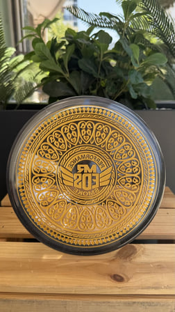 E54 Cumhuriyet 1923 Nargile Cam Şişe /dip Dekor Gold