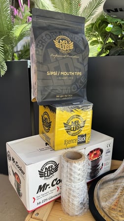 Mr Eds E24 Big Boss Eco Dip Dekor Gold Nargile Seti Çantalı