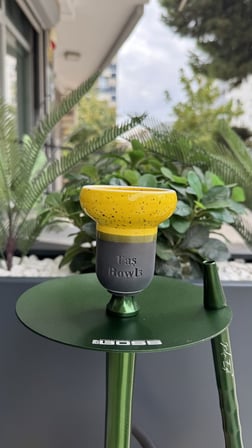 Mr Eds E29 Boss - Gökkuşağı Serisi Nargile Takımı Yeşil Taş Bowls Lüle Dahil 2li Nargile Seti