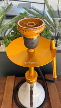 Mr Eds E29 Boss Özel Üretim Mermer Desen Gold Nargile Seti Lüle Dahil