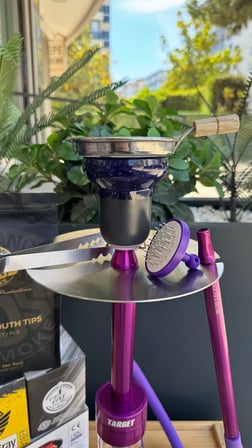 Wow Legend V52 Target Model Purple Nargile Takımı Seti