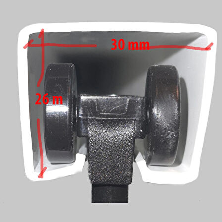 Akordiyon Kapı PVC Ray Profili Karaağaç ( Antrasit ) Renkli 100 cm