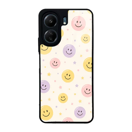 Xiaomi Poco C65 / Redmi 13C Uyumlu Kılıf Desenli Parlak Kapak Zr-Lusi