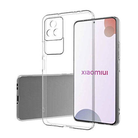 Xiaomi Poco F4 Kılıf Şeffaf İnce Esnek Silikon Kılıf Zipax-Süper