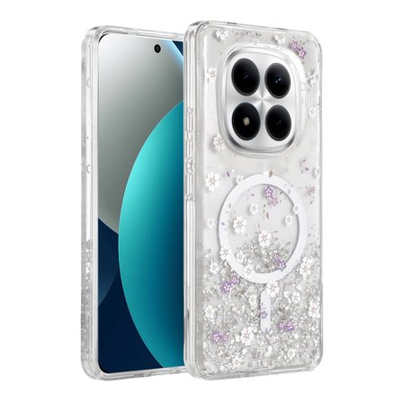Xiaomi Poco M8 Pro Uyumlu Kılıf Magesafe Özellikli Desenli Işıltılı Azn-ONG-Misk