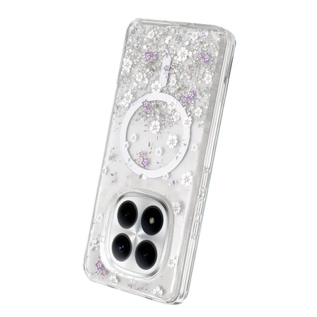 Xiaomi Poco M8 Pro Uyumlu Kılıf Magesafe Özellikli Desenli Işıltılı Azn-ONG-Misk