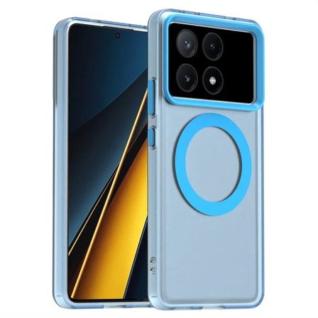 Xiaomi Poco X6 Pro Uyumlu Kılıf Renkli Kenarlı Magesafe Özellikli Hlt-Colour