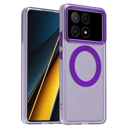 Xiaomi Poco X6 Pro Uyumlu Kılıf Renkli Kenarlı Magesafe Özellikli Hlt-Colour