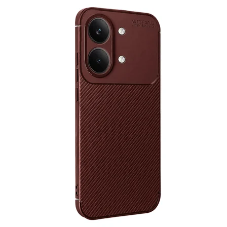 Xiaomi Poco X8 Pro Max Uyumlu Kılıf Soft Karbon Görünüm Esnek Silikon Azn-Negro