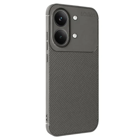 Xiaomi Poco X8 Pro Max Uyumlu Kılıf Soft Karbon Görünüm Esnek Silikon Azn-Negro