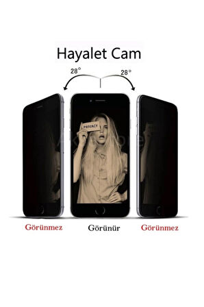 Poco X6 pro Hayalet Ekran Koruyucu Privacy Filitreli Görünmez Tam Kaplayan