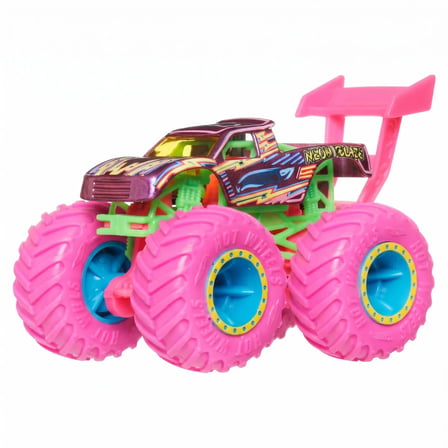 Hot Wheels Monster Trucks Neon Smashers Die Cast Araba JMV39 - Jmv59 Podium Crasher 1:64 