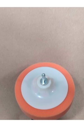 2'Lİ SET Pasta Cila Polisaj Süngeri Oto Araç Araba Parlatma Zımpara Tabanlı 150 Mm Matkap Aparatlı