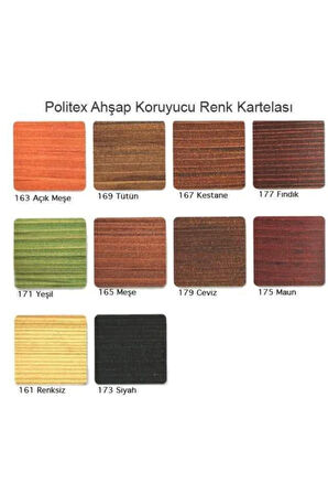 Politex Ahşap Koruyucu Mat Siyah 0,75lt
