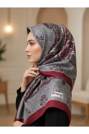 Soft Etnik Şerit Desen Şal