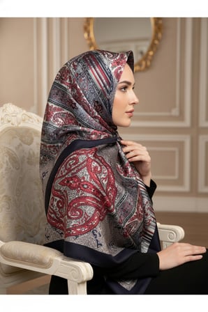 Soft Etnik Şerit Desen Şal