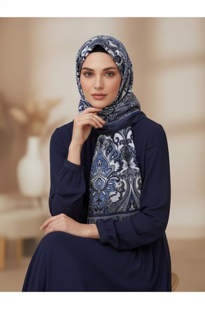 Soft Lale Desen Şal 70 x180