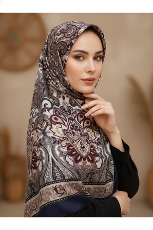 Soft Lale Desen Şal 70 x180