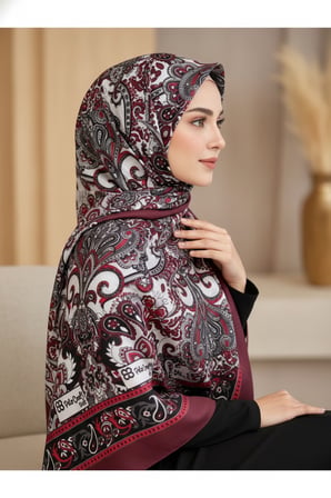 Soft Lale Desen Şal 70 x180