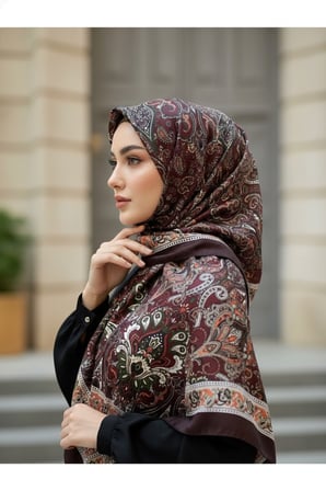 Soft Lale Desen Şal 70 x180