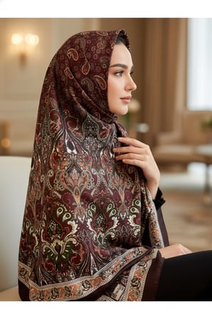 Soft Lale Desen Şal 70 x180