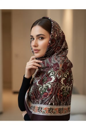 Soft Lale Desen Şal 70 x180