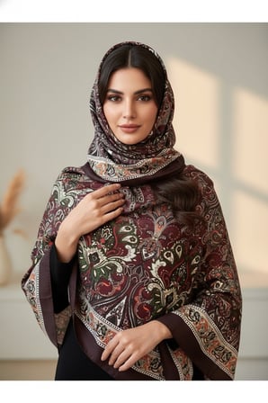 Soft Lale Desen Şal 70 x180