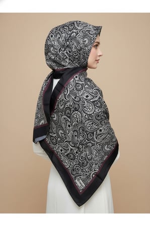 Zarif, Yaprak Desenli Soft Şal 70 x180