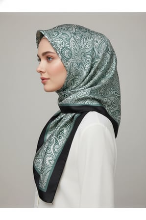 Zarif, Yaprak Desenli Soft Şal 70 x180