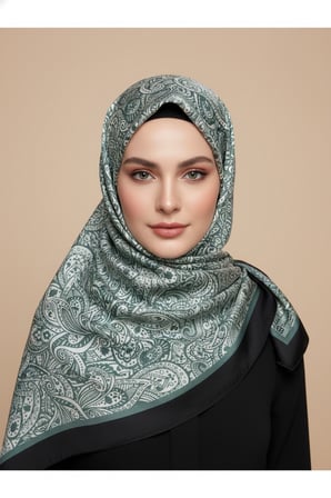 Zarif, Yaprak Desenli Soft Şal 70 x180