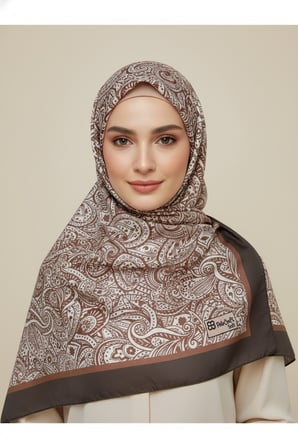 Zarif, Yaprak Desenli Soft Şal 70 x180