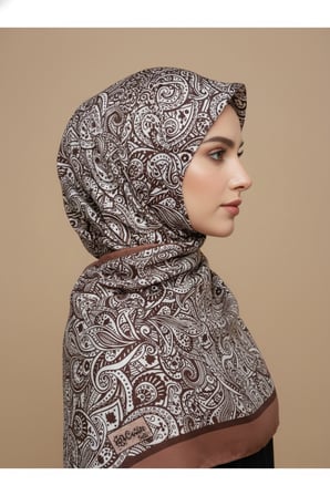 Zarif, Yaprak Desenli Soft Şal 70 x180