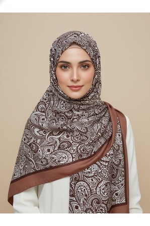 Zarif, Yaprak Desenli Soft Şal 70 x180