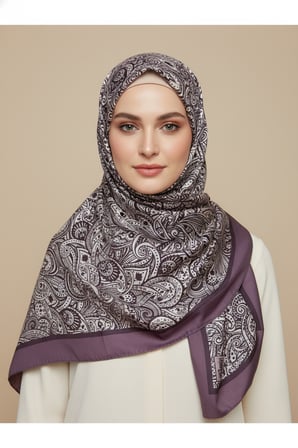 Zarif, Yaprak Desenli Soft Şal 70 x180