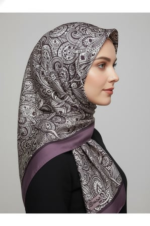 Zarif, Yaprak Desenli Soft Şal 70 x180