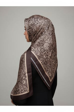 Zarif, Yaprak Desenli Soft Şal 70 x180
