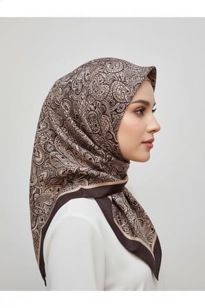 Zarif, Yaprak Desenli Soft Şal 70 x180