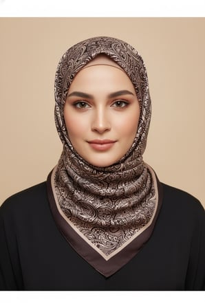 Zarif, Yaprak Desenli Soft Şal 70 x180