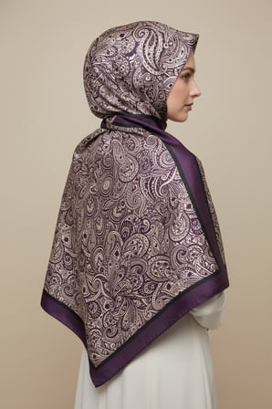 Zarif, Yaprak Desenli Soft Şal 70 x180